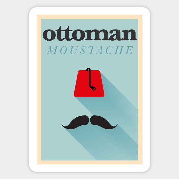 Ottoman moustache Sticker by kursatunsal